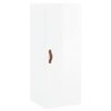 vidaXL Dulap montat pe perete, alb extralucios, 34,5x34x90 cm