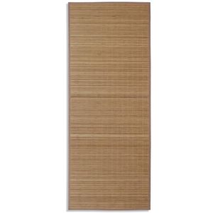 Covor dreptunghiular din bambus natural, 80 x 200 cm