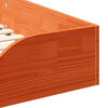 vidaXL Cadru de pat Maroniu cerat 90 x 190 cm Lemn de pin masiv