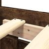 vidaXL Cadru de pat cu tăblie stejar fumuriu 200x200 cm lemn prelucrat