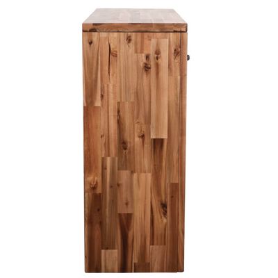 vidaXL Masă consolă, 86x30x75 cm, lemn masiv de acacia