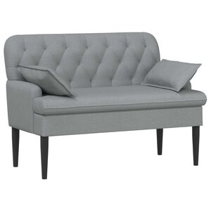 vidaXL Canapea cu capitonaj butonat Gri deschis 111 x 68 x 80 cm
