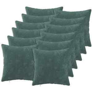vidaXL Husă pentru pernă 12 buc. HEERLEN Albastru Mării 40 x 40 cm