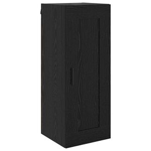 vidaXL Dulap montat pe perete Stejar Negru 34,5 x 34 x 90 cm