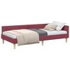 vidaXL Cadru de pat colțar Roșu Vin 100 x 200 cm țesătură