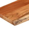 vidaXL Raft perete 80x20x3,8 cm dreptunghiular lemn acacia margine vie
