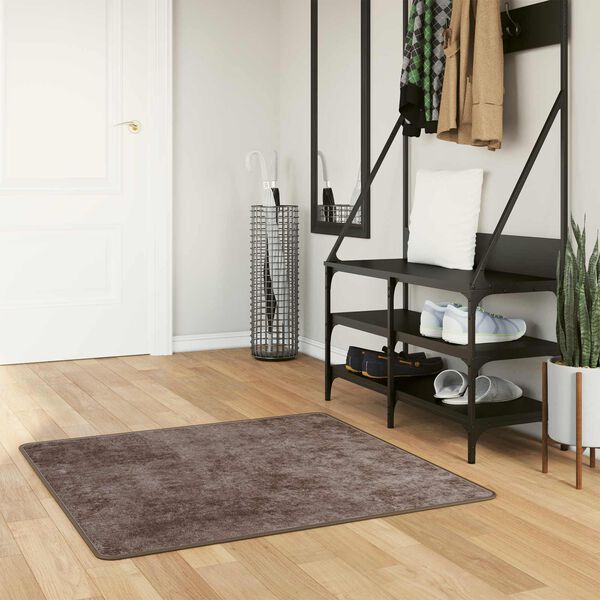 vidaXL Covor Runner MARSA Gri 100 x 100 cm Poliester și PVC