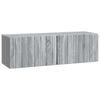 vidaXL Oglindă TV montată pe perete 98 x 31 x 30 cm Sonoma gri
