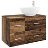 vidaXL Set de mobilier pentru baie 2 buc. Lemn vechi Lemn prelucrat