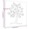 vidaXL Decor perete de grădină 55x55 cm design copac oțel Corten