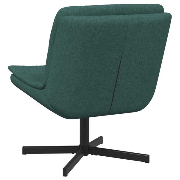 vidaXL Scaun pivotant Verde &icirc;nchis 63 x 75 x 76 cm țesătură