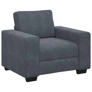 vidaXL Canapea scaun gri &icirc;nchis 100x77x82 cm catifea