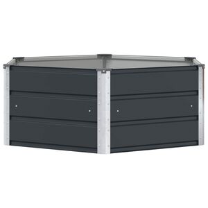 vidaXL Jardinieră Antracit 129 x 129 x 45 cm Oțel