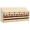 vidaXL Cuibar găini cu 5 compartimente 117x33x54 cm lemn masiv pin