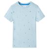 vidaXL Tricou pentru copii, albastru deschis, 116