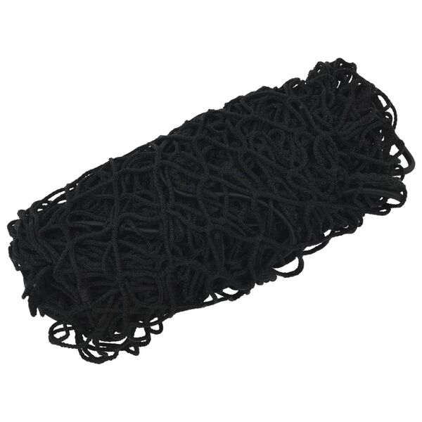 vidaXL Plasă de remorcă cu funie elastică, negru, 6x3,5 m, PP