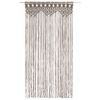 vidaXL Perdea macrame, gri taupe,140 x 240 cm, bumbac