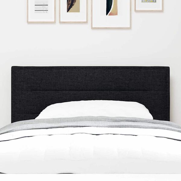 vidaXL Tăblie cap cu headboard Negru 80 cm Piele artificială