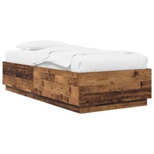 vidaXL Cadru de pat Lemn vechi 80 x 200 cm Lemn prelucrat