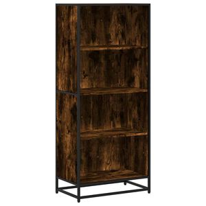 vidaXL Bibliotecă, stejar fumuriu, 60x35x139 cm, lemn prelucrat