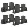 Ajutor pentru Stivuirea Lemnelor 4 pcs Antracit 34 x 10 x 15 cm Oțel
