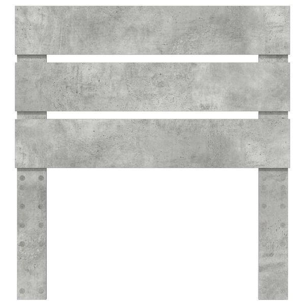 vidaXL Tăblie cap Gri din beton 75 cm Lemn compozit