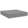 vidaXL Rafturi de perete, 4 buc., gri, 23 x 23,5 x 3,8 cm, MDF