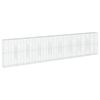 vidaXL Coș gabion cu capac, argintiu, 900x50x200 cm, fier galvanizat