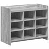 vidaXL Dulap pentru pantofi cu depozitare Sonoma gri 85 x 39,5 x 70 cm