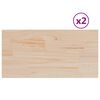 vidaXL Blaturi masă 2 buc. 70x35x2,5 cm dreptunghiulare lemn masiv pin