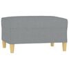 vidaXL Taburet, gri deschis, 70x55x41 cm, material textil