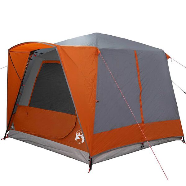 vidaXL Tent Cabină cu acoperiș Gri și Portocalie 333 x 317 x 194 cm