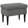vidaXL Taburet Gri &icirc;nchis 55 x 35 x 41 cm Catifea