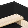 vidaXL Cadru pat, negru, 180x200 cm, Super King Size