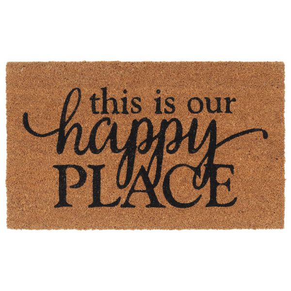 vidaXL Covoraș de ușă, natural, 45x75 cm, fibre de cocos