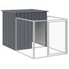 vidaXL Cușcă c&acirc;ine cu țarc antracit 110x201x110 cm oțel galvanizat