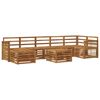 vidaXL Set de canapele de exterior 7 buc. natural Lemn Solid de Acacia