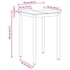 vidaXL Masă Bar &icirc;n Picioare Lemn compozit