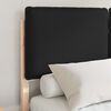 vidaXL Cadru de pat cu tăblie tapițată cu headboard Negru 120 x 200 cm
