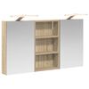 vidaXL Set dulap baie 3 buc. 90 x 10,5 x 50 cm Lemn prelucrat
