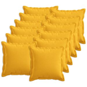 vidaXL Husă pentru pernă 12 buc. HOUTEN Galben Deschis 40 x 40 cm