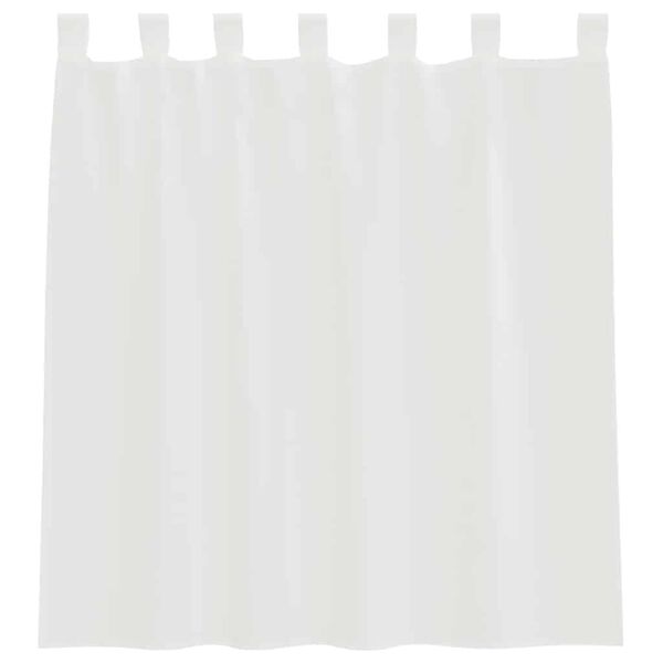 vidaXL Perdele Voile cu Bucle 2 buc Alb 140x140 cm