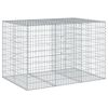vidaXL Coș gabion cu capac, 150x100x100 cm, fier galvanizat
