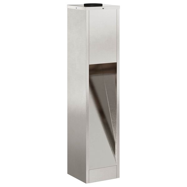 vidaXL Lampa de parcurs LED solar 2 pcs Argintiu Oţel inoxidabil