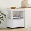 vidaXL Troler de Bucătărie FLORO Alb 72,5 x 45 x 80 cm