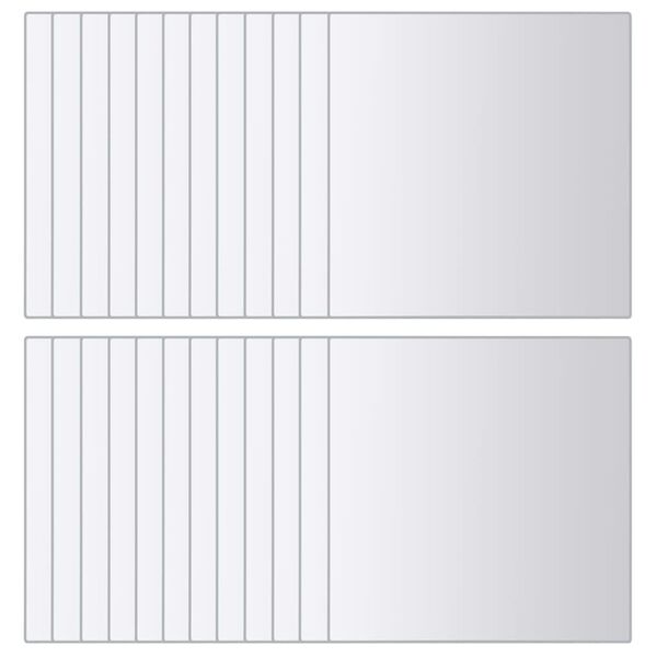 vidaXL Plăci de oglindă, 48 buc., sticlă, pătrat