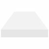 vidaXL Rafturi de perete, 2 buc., alb extralucios, 80x23,5x3,8 cm, MDF