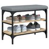 vidaXL Bancă pentru pantofi stejar sonoma 62x32x47 cm lemn prelucrat