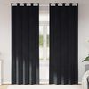 vidaXL Perdele opace 2 pcs Negru 140 x 260 cm Catifea