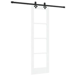 vidaXL Ușă glisantă ORKDAL Alb și negru 61 x 198,5 cm